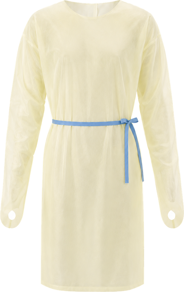 AAMI Level 2, NYES Disposable Isolation Gowns (Yellow)